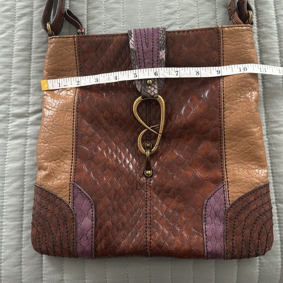 Jessica Simpson Brown and Purple crossbody Bag - Picture 8 of 9